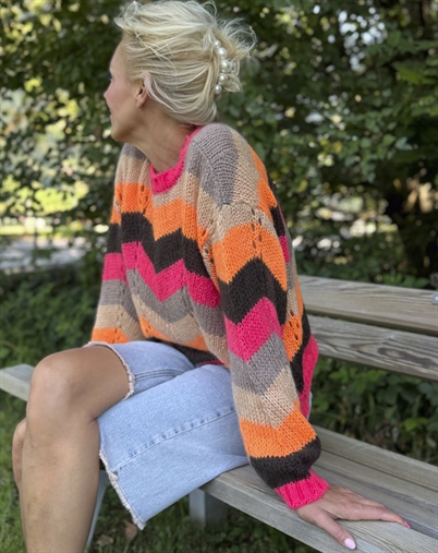 Lene Beier x Lind - LBVind i håret Strik - Orange